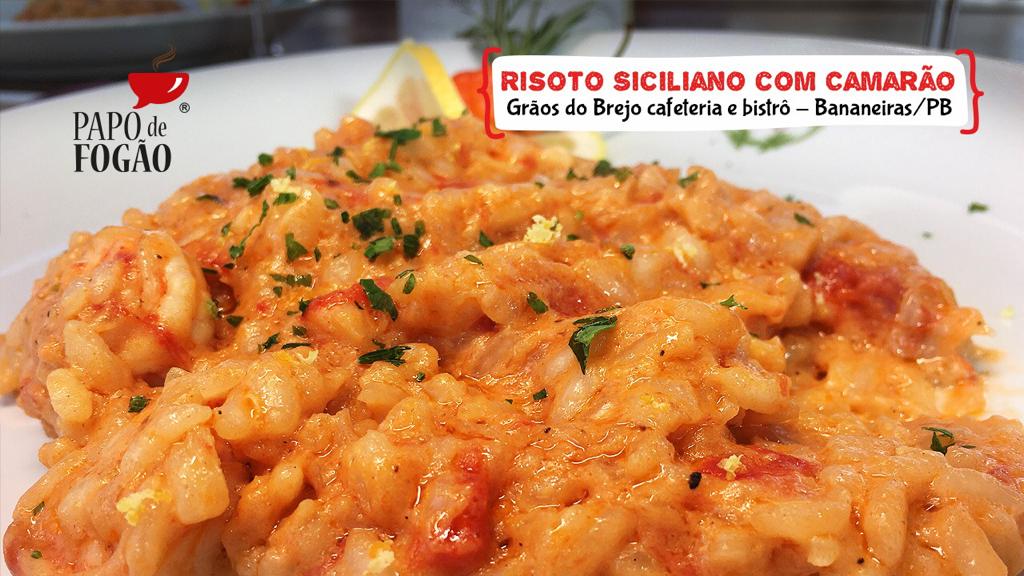 RISOTO SICILIANO COM CAMARÃO