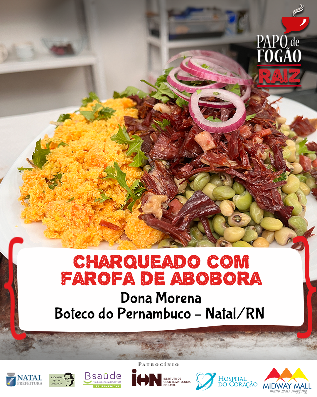 CHARQUEADO COM FAROFA DE ABOBORA – Papo de Fogão Raiz 2 – Episódio 5
