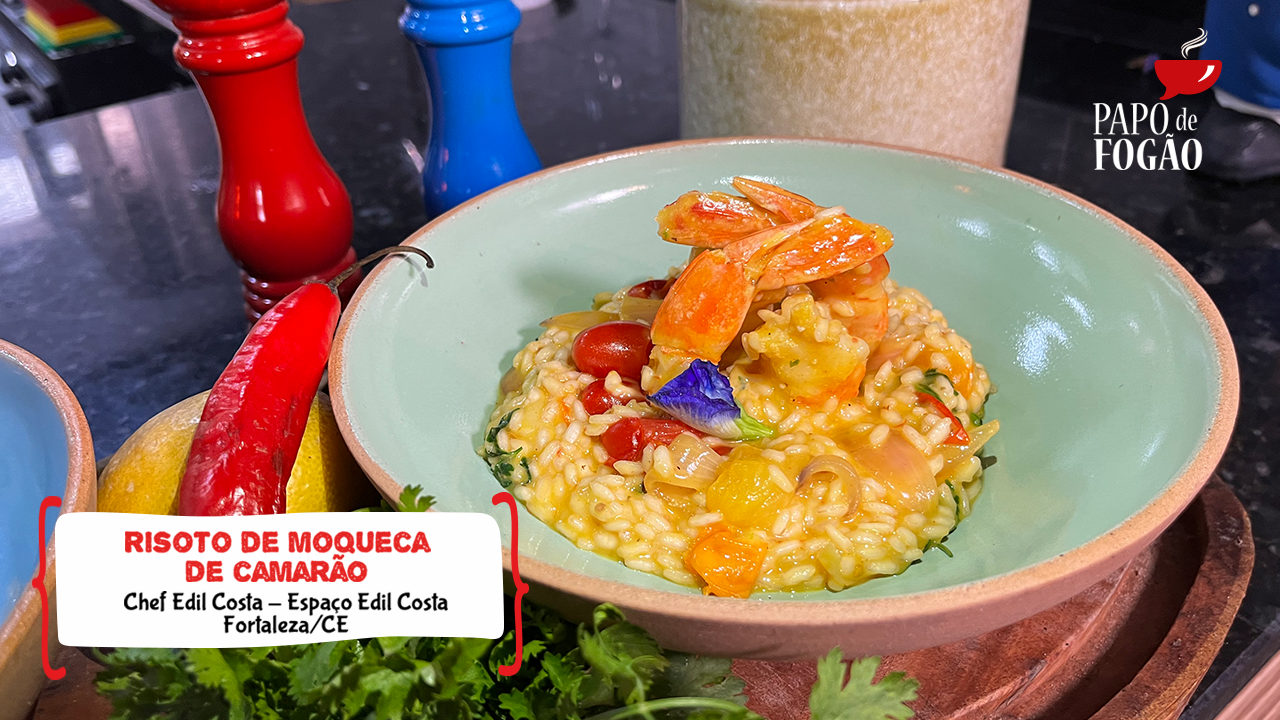RISOTO DE MOQUECA DE CAMARÃO