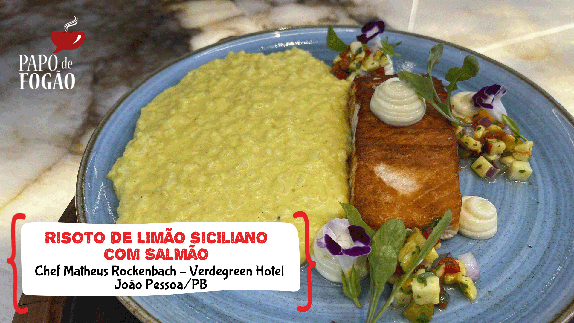 RISOTO DE LIMÃO SICILIANO COM SALMÃO