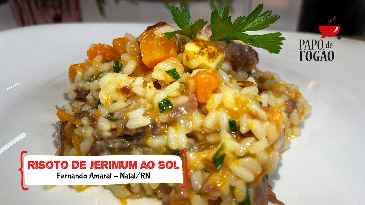 RISOTO DE JERIMUM AO SOL